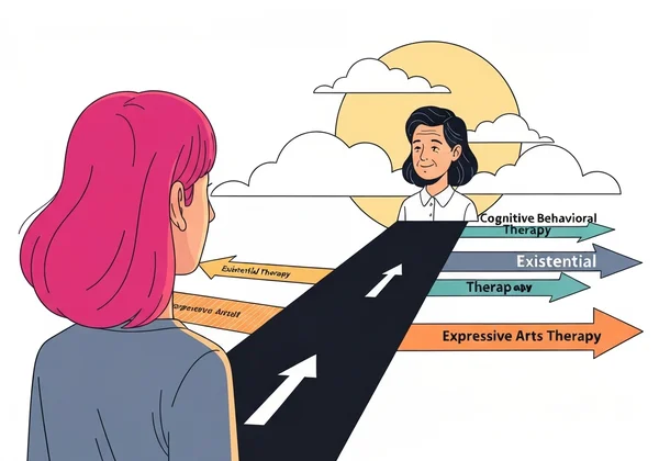 Person navigating options to find a trauma therapist