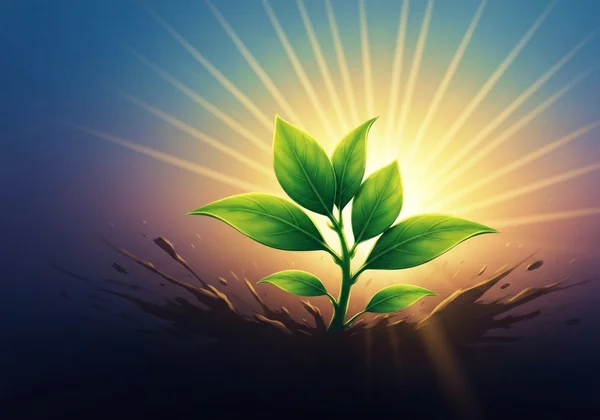 Symbolic representation of an empowered healing journey