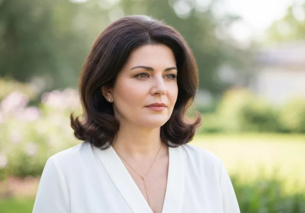 Person with a hazy, confused expression, symbolizing brain fog