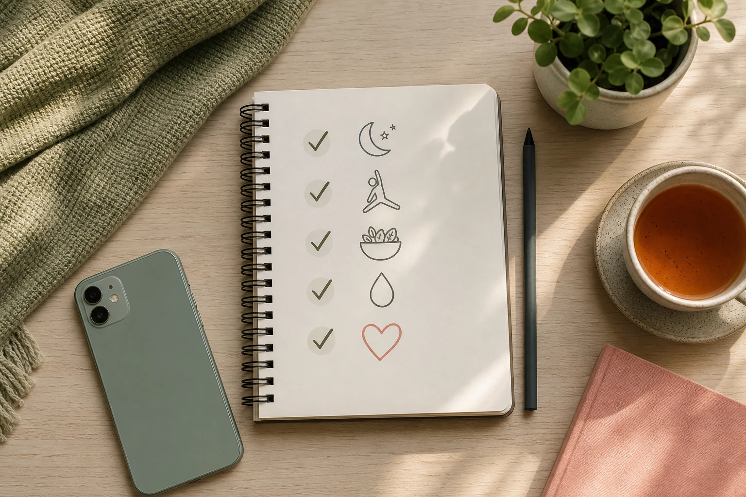 Calm recovery checklist